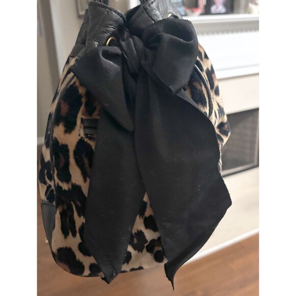 Vintage Juicy Couture Leopard Daydreamer Purse Bag with Double Bow Preowned - Picture 8 of 15